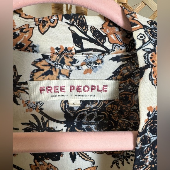 Free People Play it Cool Ivory / Cream Boho Kimono - Picture 6 of 14